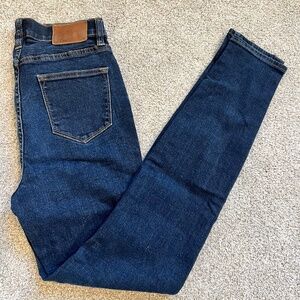 J Crew 9” Lookout High Rise Toothpick Jeans Skinny Size 27